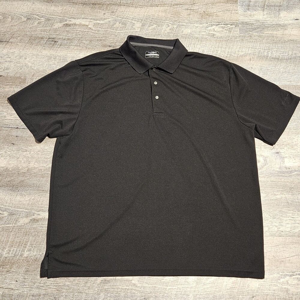 Ben Hogan Performance Men's Black Short Sleeve Polo Golf Shirt Size 3XL
